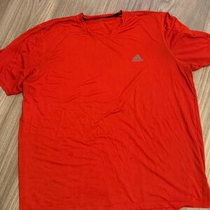 Adidas Orange Athletic T-Shirt | Men’s 2XL Activewear Tee
